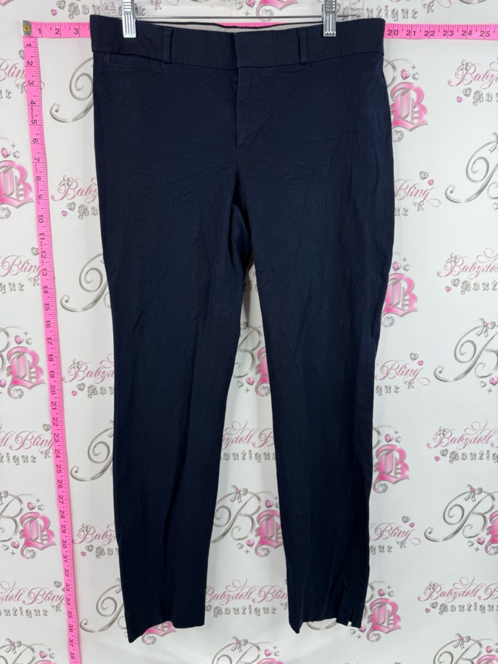 Banana Republic pants Sloan fit Straight Leg Dress Pants in Navy dark blue royal